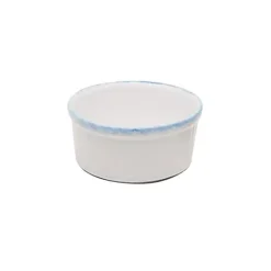 Ramequin 10 cm Porcelaine Blanche granitée