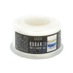 Ruban Pate à Sucre Nœuds 1,25 m x H 3 cm (x2) Patisdécor