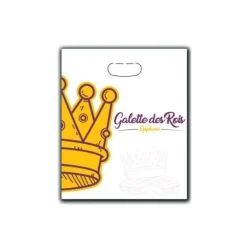 Sac à Galette Ingraissable 38x48cm Motif Couronne x100