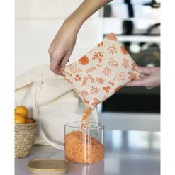 Sac à Vrac Coton Bio Rouge 15 x 20 cm Pebbly