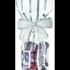 Sachet Bonbon Argent avec Fond Carton 10 x 22 cm (x100)