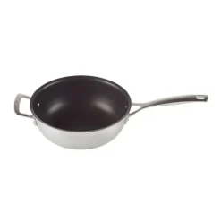 Sauteuse du chef inox 24 cm avec couvercle Le Creuset