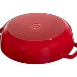 Sauteuse en Fonte Chistera 28 cm Rouge Cerise Staub