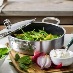 Sauteuse Inox Ø 26 cm avec Couvercle PREMIERE GreenPan