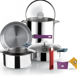 Sauteuse Mutine Ø 26 cm Manche Amovible Anti-Adhésive Inox Cristel