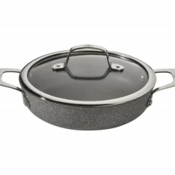 Sauteuse Pierre 24 cm avec couvercle et poignées Salina Granitium Ballarini