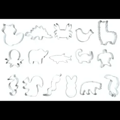 Seau 16 Emporte-Pièces Thème Animaux Wild Scrapcooking