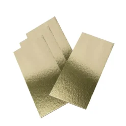 Semelle à Bûche 30x10cm Or Bord Droit (x50)