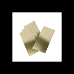 Semelle à Bûche 50x10cm Or Bords Droits (x50)