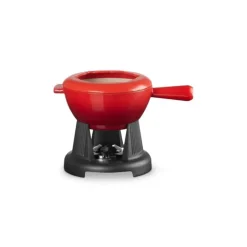 Service à fondue manche fonte Cerise (rouge) Le Creuset