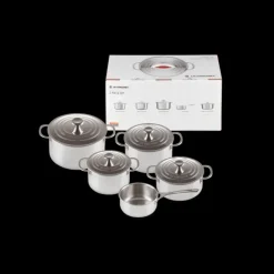 Set 5 Pièces Cocottes Inox Signature Le Creuset