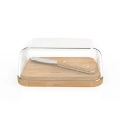 Set Beurrier en Verre et Bambou Pebbly