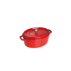 STAUB Cocotte Fonte Ovale 37 cm Rouge Cerise 8 L