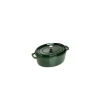 STAUB Cocotte Fonte Ovale 29 cm Vert Basilic Majolique 4,2 L