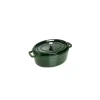 STAUB Cocotte Fonte Ovale 33 cm Vert Basilic Majolique 6,7 L