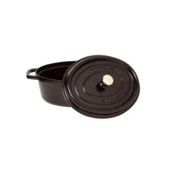 STAUB Cocotte Fonte Ovale 37 cm Noir Mat 8 L