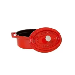 STAUB Cocotte Fonte Ovale 29 cm Rouge Cerise 4,2 L