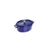 STAUB Cocotte Fonte Ovale 31 cm Bleu Intense Majolique 5,5 L