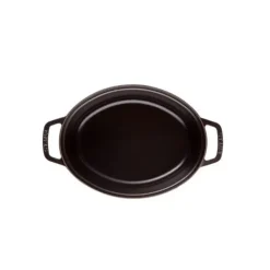 STAUB Cocotte Fonte Ovale 31 cm Noir Mat 5,5 L