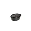 STAUB Cocotte Fonte Ovale 27 cm Noir Mat 3,2 L