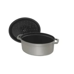 STAUB Cocotte Fonte Ovale 17 cm Gris Graphite 1 L