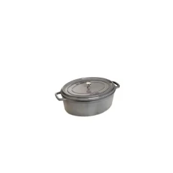 STAUB Cocotte Fonte Ovale 23 cm Gris Graphite 2,35 L