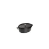STAUB Cocotte Fonte Ovale 15 cm Noir Mat 0,6 L