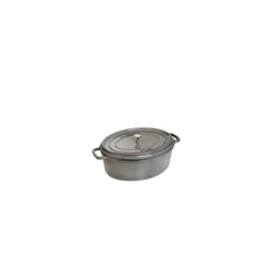 STAUB Cocotte Fonte Ovale 15 cm Gris Graphite 0,6 L