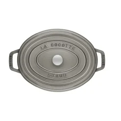 STAUB Cocotte Fonte Ovale 15 cm Gris Graphite 0,6 L