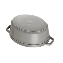 STAUB Cocotte Fonte Ovale 15 cm Gris Graphite 0,6 L