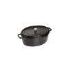 STAUB Cocotte Fonte Ovale 41 cm Noir Mat 12 L