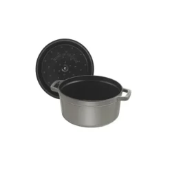 STAUB Cocotte Fonte Ronde 26 cm Gris Graphite 5,2 L