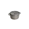 STAUB Cocotte Fonte Ronde 22 cm Gris Graphite 2,6 L