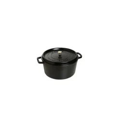 STAUB Cocotte Fonte Ronde 16 cm Noir Mat 1,2 L