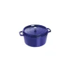 STAUB Cocotte Fonte Ronde 28 cm Bleu Intense Majolique 6,7 L