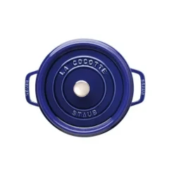STAUB Cocotte Fonte Ronde 28 cm Bleu Intense Majolique 6,7 L