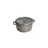 STAUB Cocotte Fonte Ronde 28 cm Gris Graphite 6,7 L