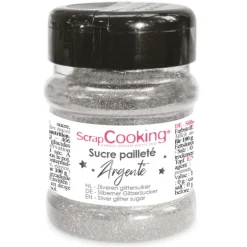 Sucre Pailleté Argenté 160 g ScrapCooking