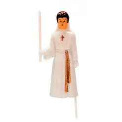 Sujet Communion Fille sur tige 11,5 cm