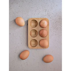 Support à Œufs en Bambou Pebbly