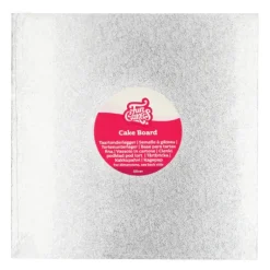 Support Gâteau Carré Ø25 cm Argenté