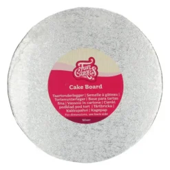 Support Gâteau Rond Ø22.5 x 0,4 cm Argenté Funcakes