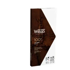 Tablette de Chocolat Noir 100% Cacao 90 g Weiss