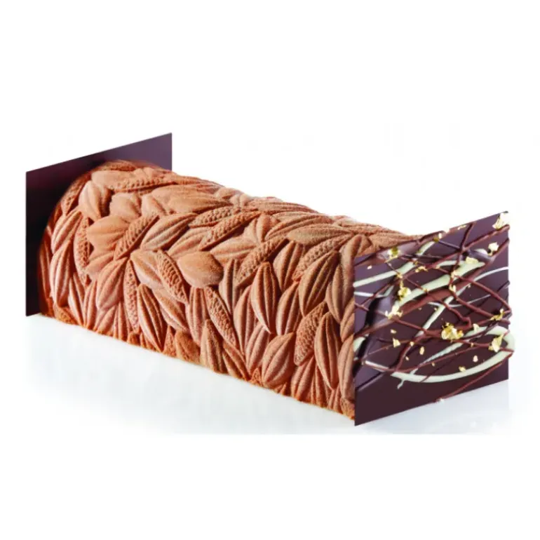 Tapis Décor Bûche Cabosse Silicone Pavoni