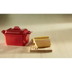 Terrine à foie gras avec presse 0,6L Emile Henry - Couleur Grand Cru