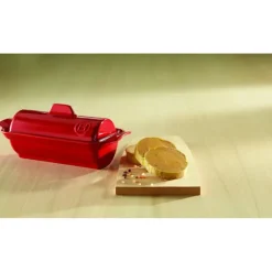 Terrine à foie gras façon médaillon 0,6L Emile Henry - Couleur Grand Cru