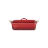 Terrine Rectangulaire avec presse 28 cm Cerise Le Creuset céramique