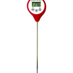 Thermomètre Digital étanche à sonde HACCP rouge -50°C à +200°C