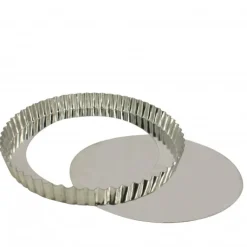 Tourtière Cannelée Fond Amovible 16 cm x H 2,5 cm