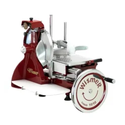 Trancheuse à Jambon Manuelle Rétro Rouge 350 mm Wismer